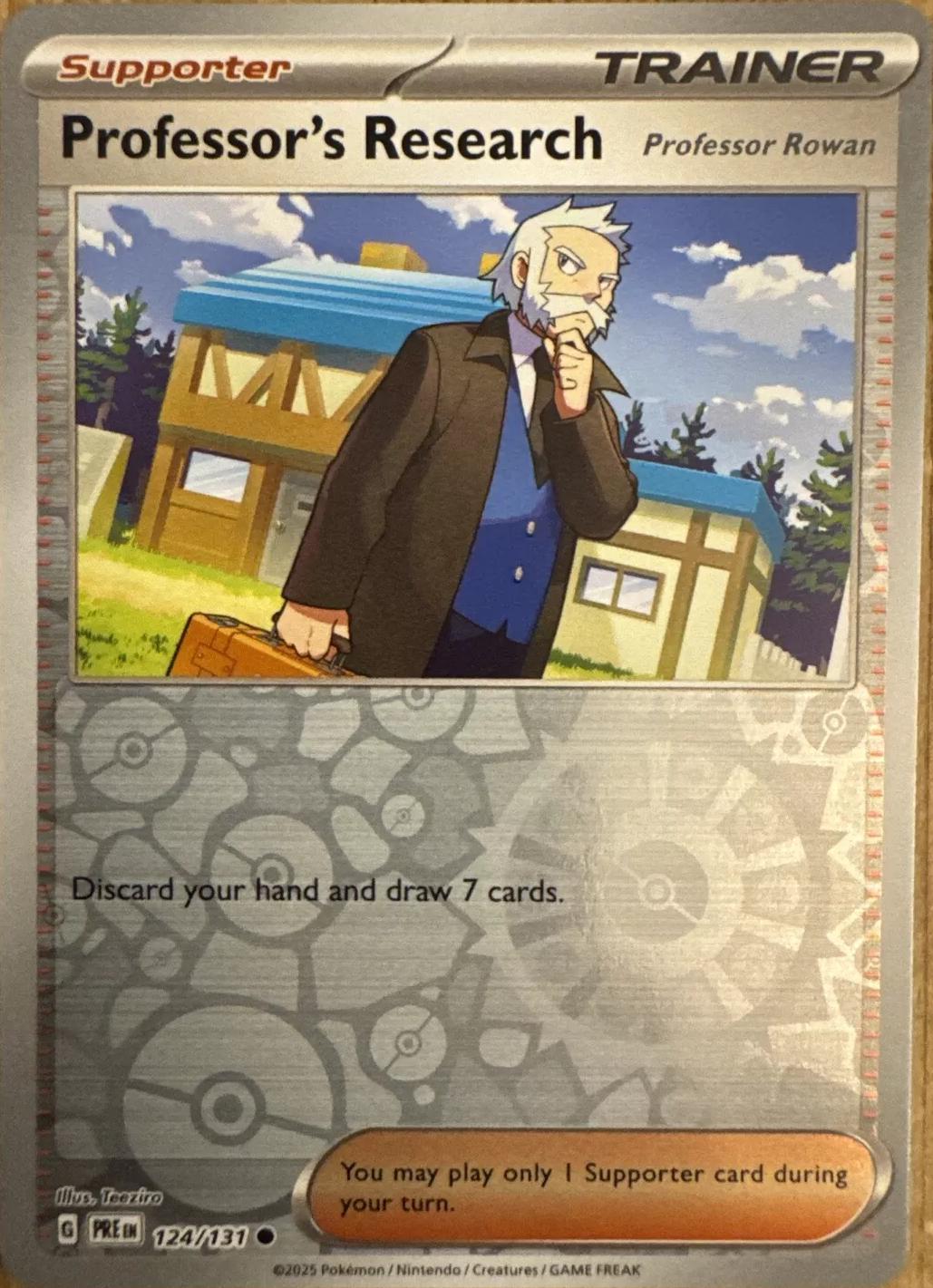 Prismatic Evolutions Professor's Research: Professor Rowan [Reverse] Pokémon card